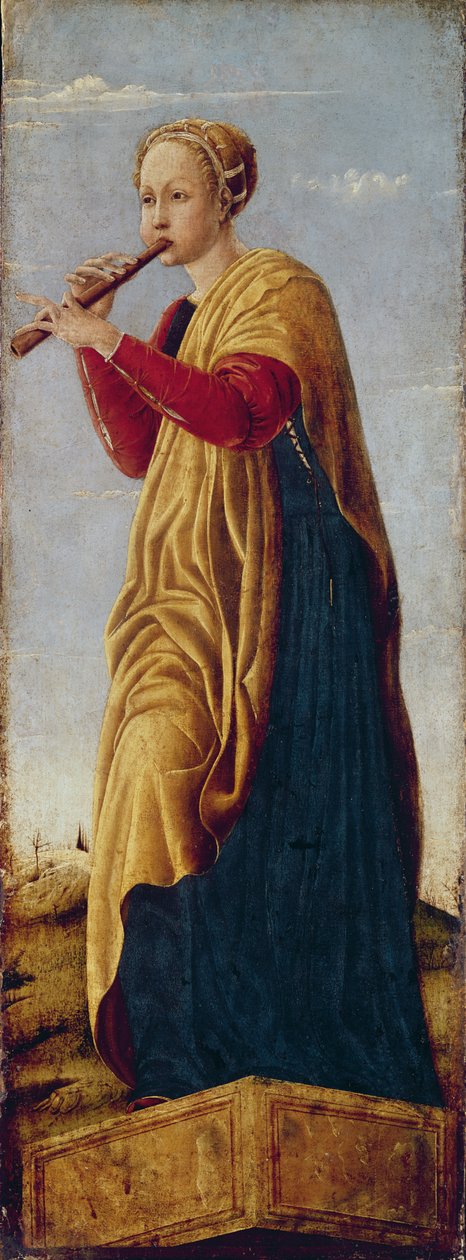 De muze Euterpe door Francesco del Cossa