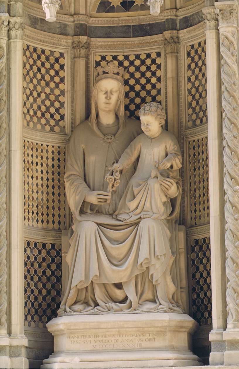 Madonna della Rosa, 1493 door Francesco di Simone da Fiesole Ferrucci