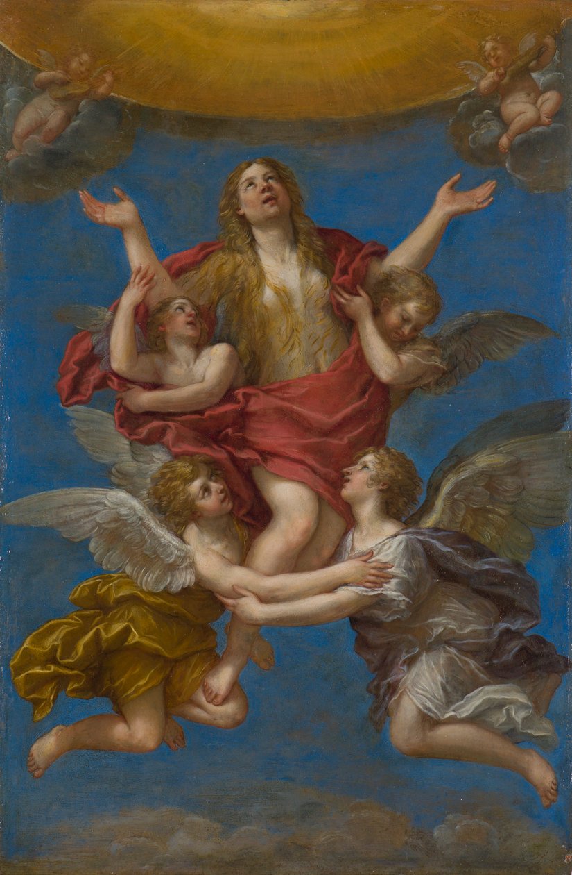 De extase van Maria Magdalena door Francesco Albani