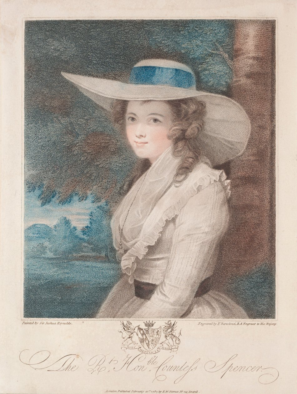 Gravin Spencer, 1787 door Francesco Bartolozzi