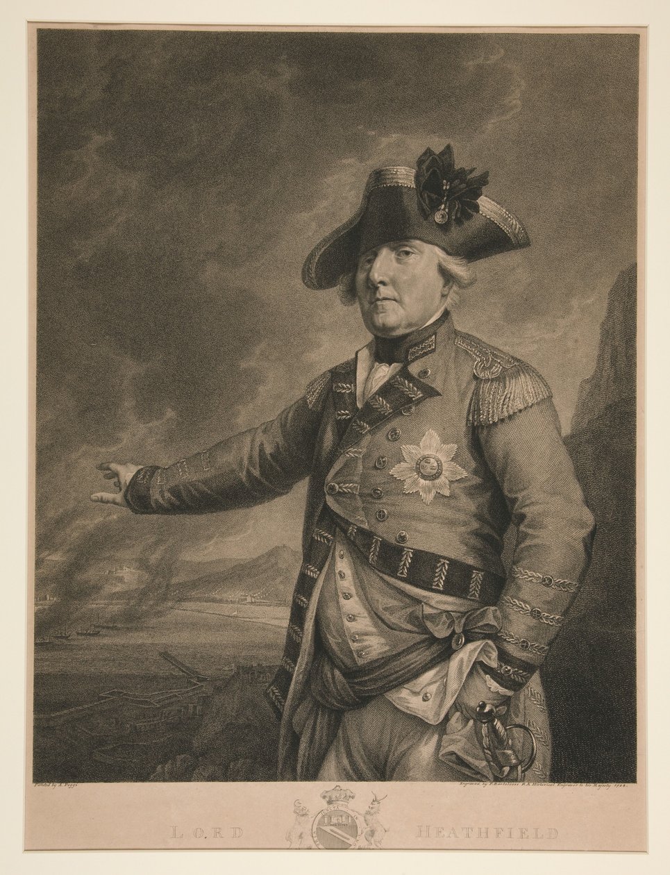Lord Heathfield door Francesco Bartolozzi