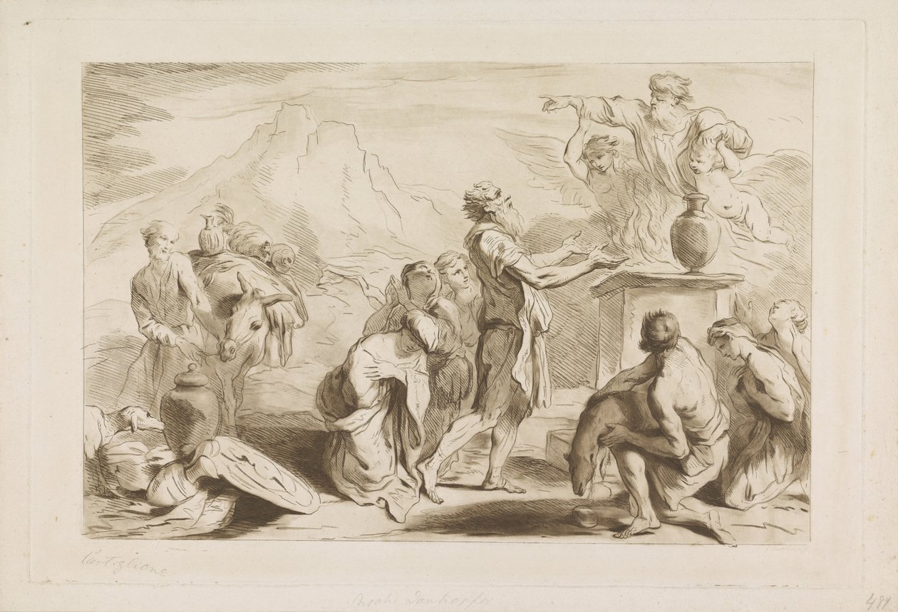 Offer van Noach door Francesco Bartolozzi