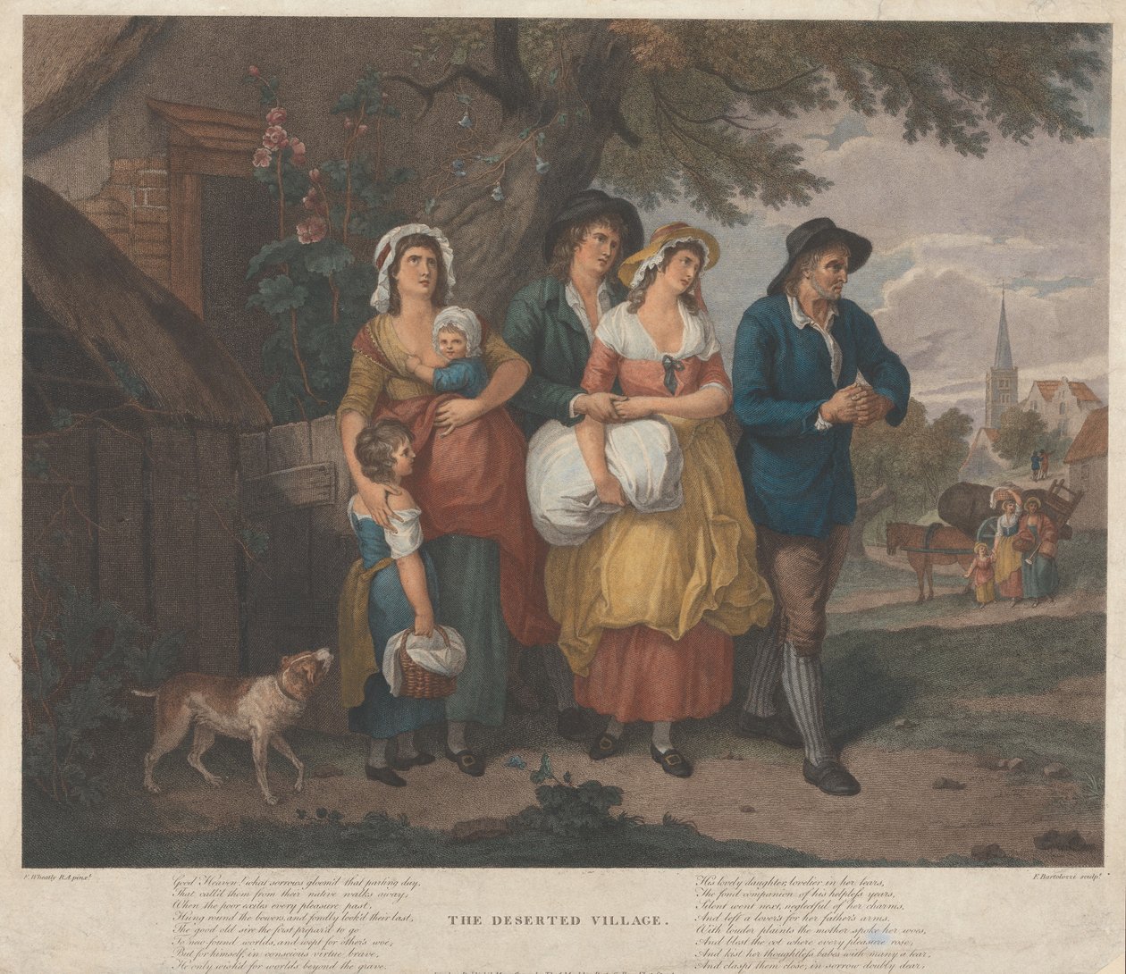Het verlaten dorp door Francesco Bartolozzi