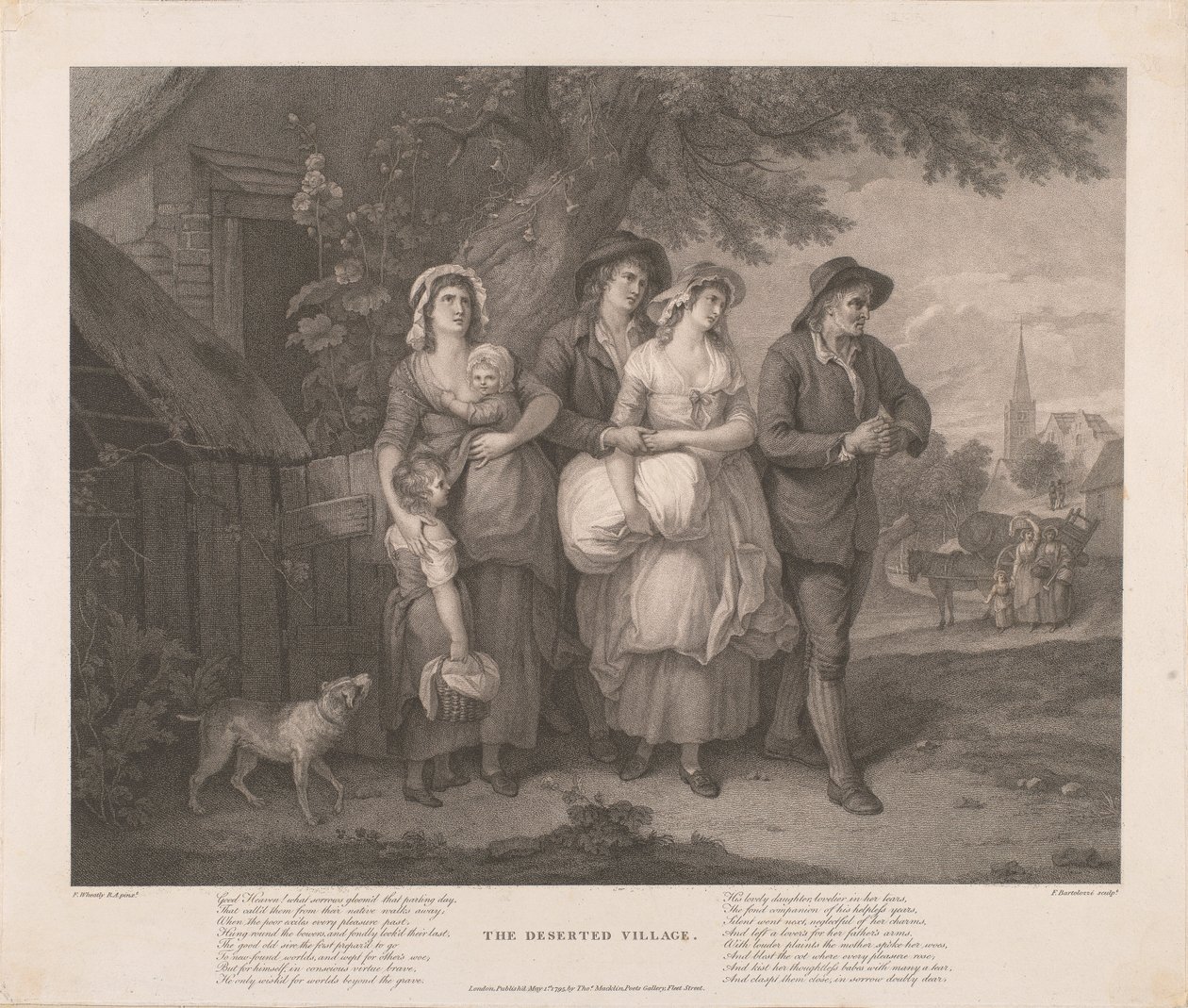 Het verlaten dorp door Francesco Bartolozzi