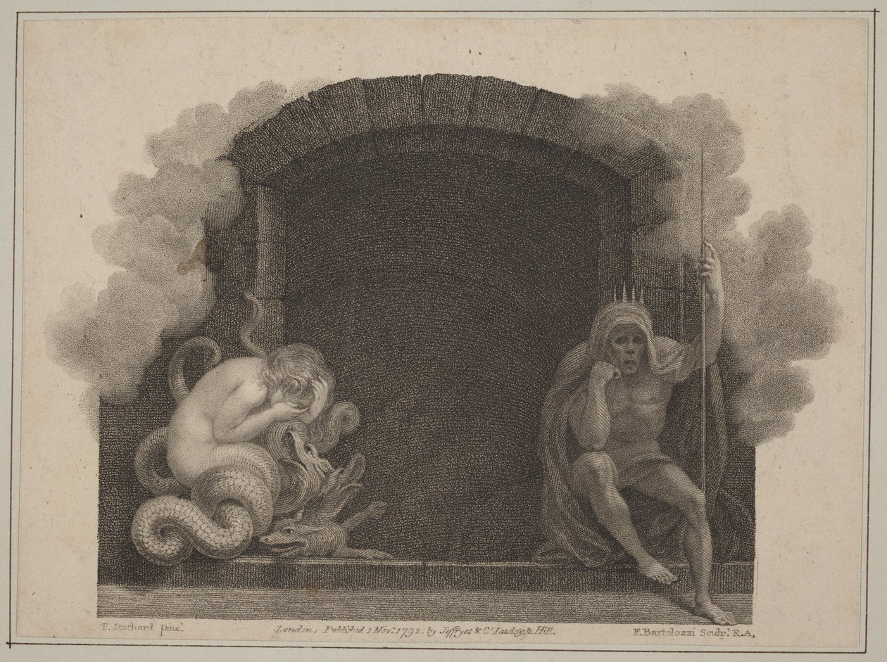 Het graf van de dood door Francesco Bartolozzi