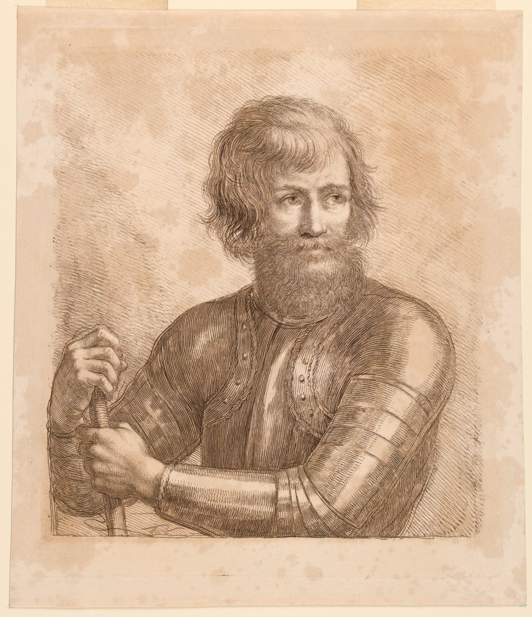 Krijger met een Knots door Francesco Bartolozzi