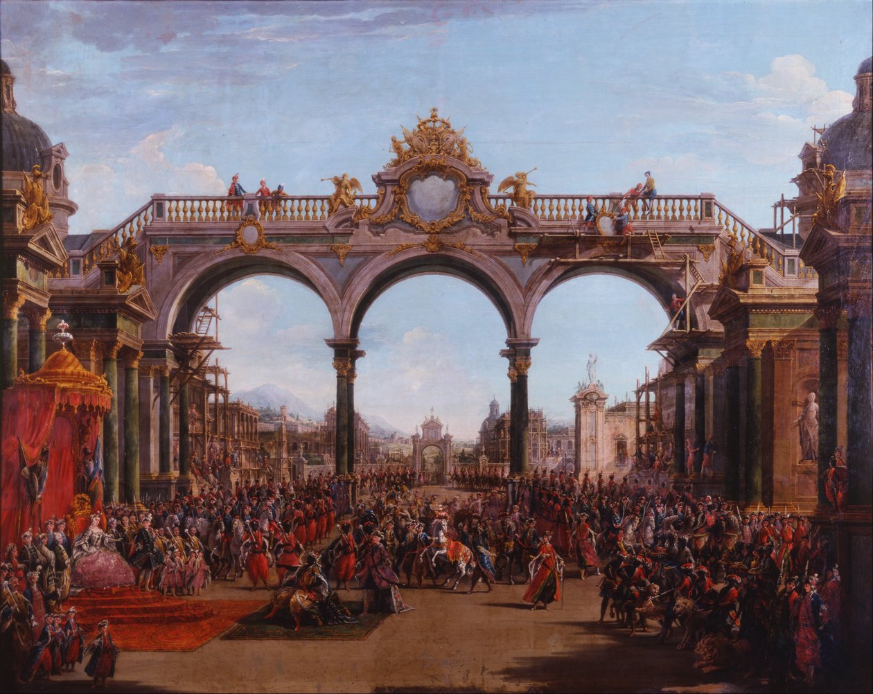 Dido Verlaten (Acto I, Escena V) door Francesco Battaglioli