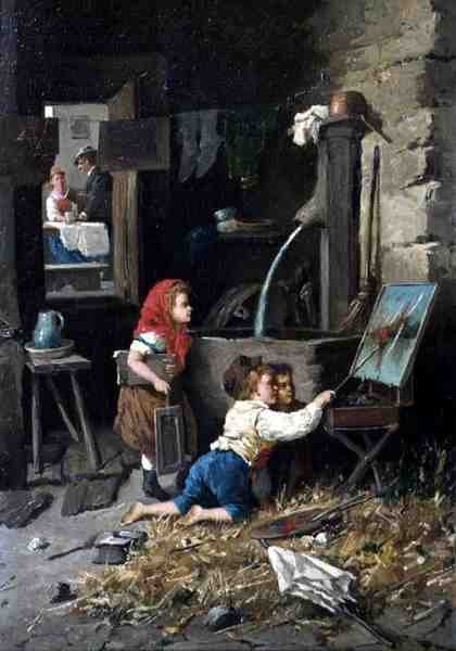 Onheil in het atelier door Francesco Bergamini