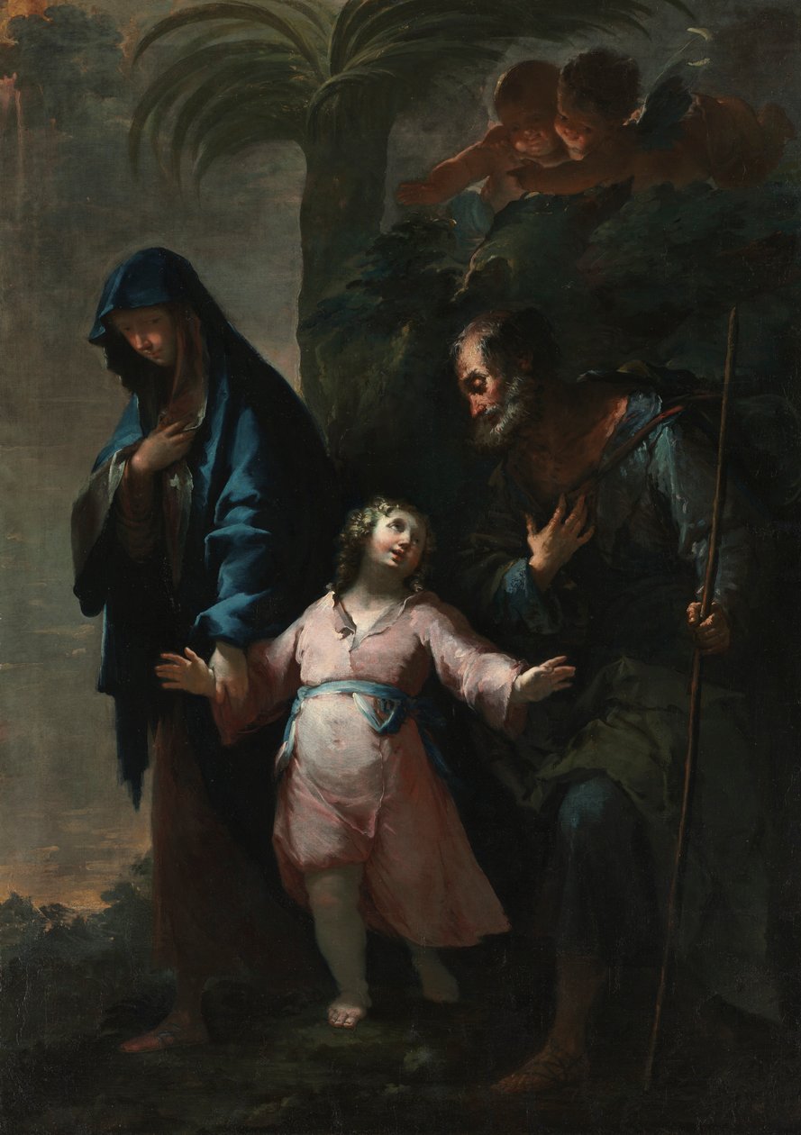 Terugkeer naar Nazareth, 1735 door Francesco Conti