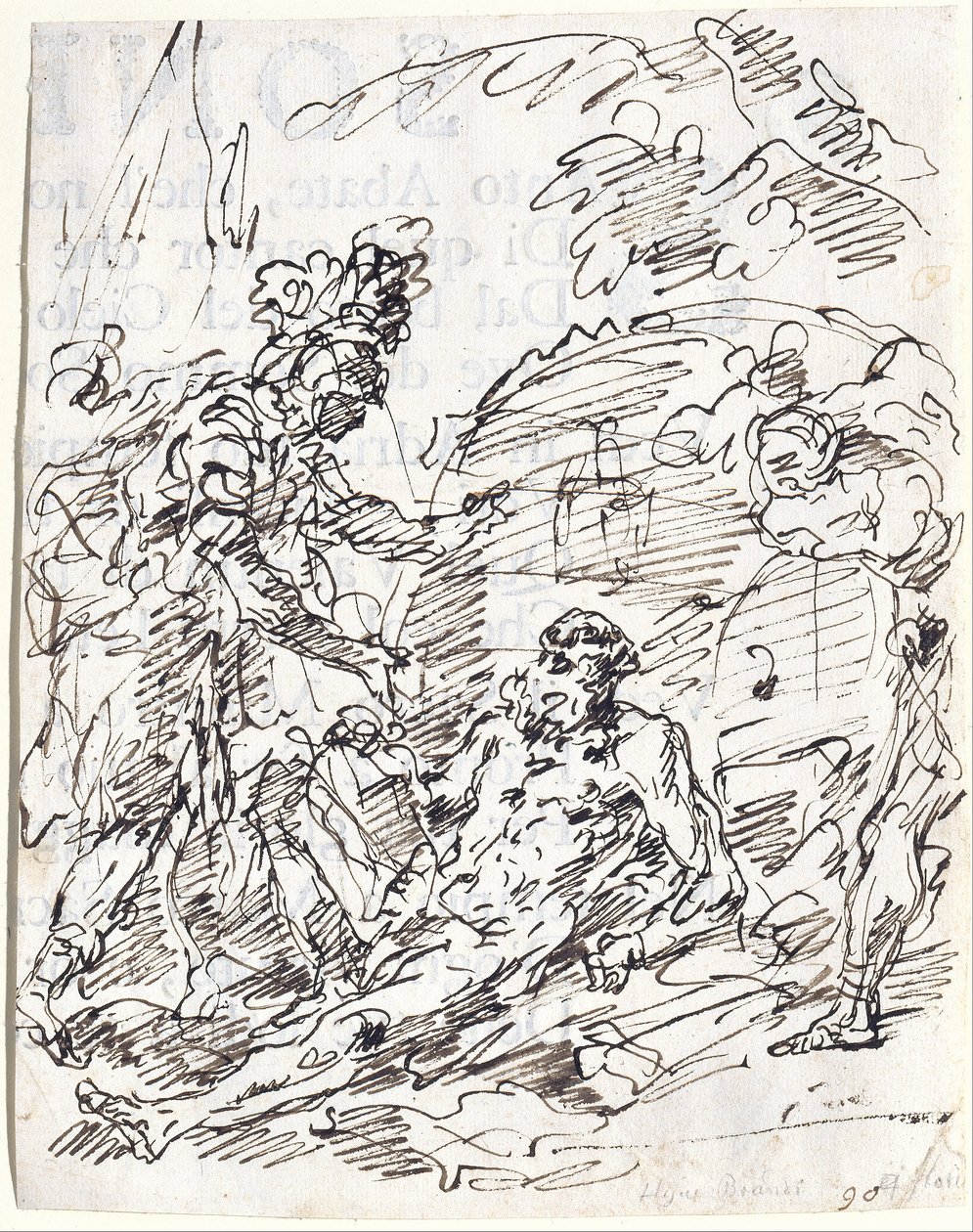 Alexander en Diogenes door Francesco Fontebasso