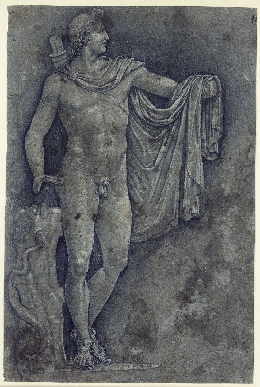 Apollo van het Belvedere door Francesco Francia