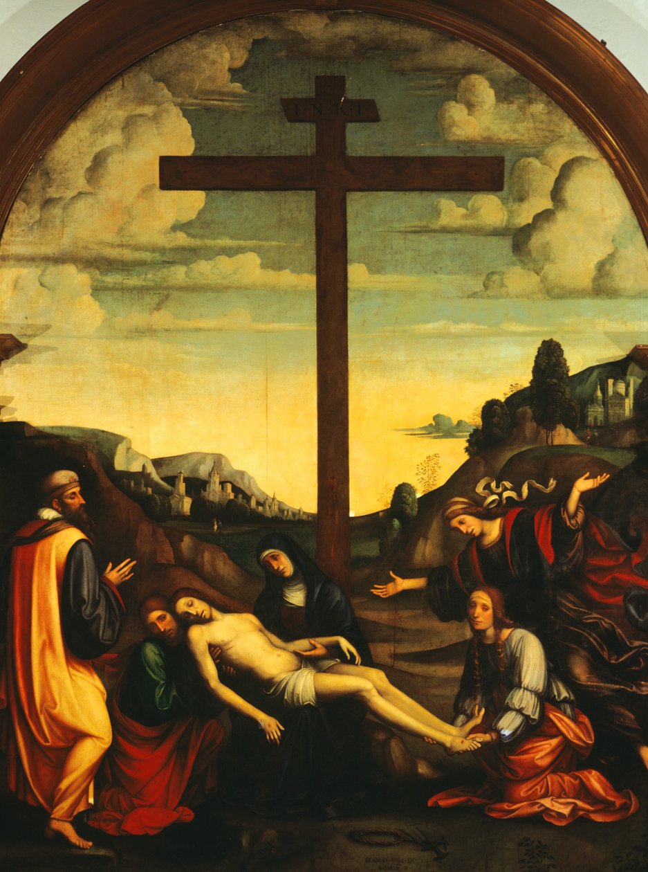 Afdaling van Christus door Francesco Francia