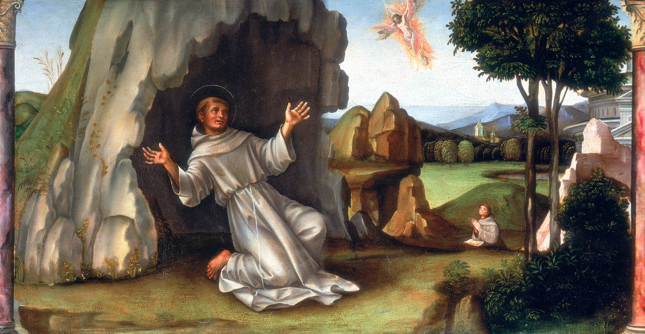 Sint Franciscus Ontvangt de Stigmata door Francesco Francia