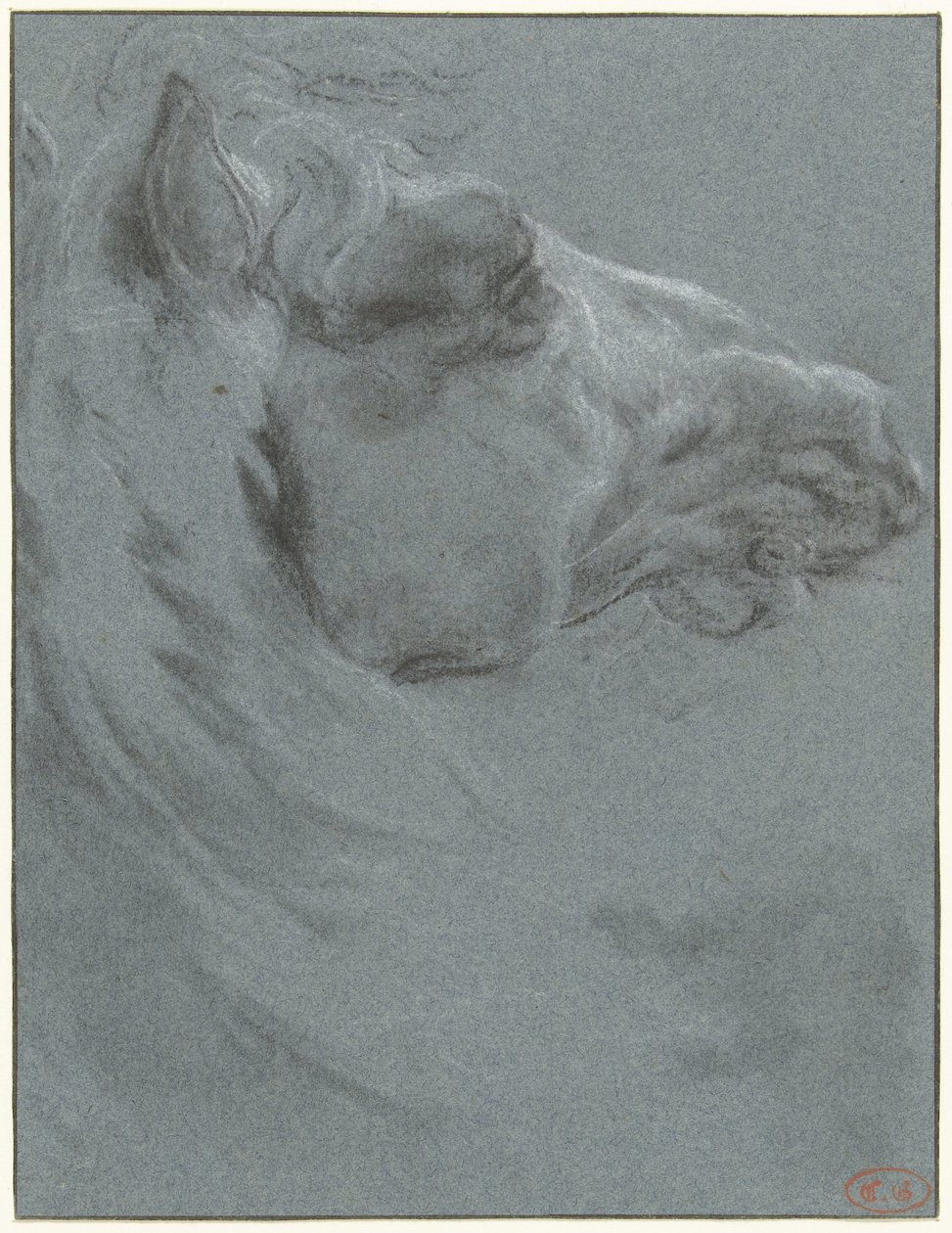 Hoofd van een paard door Francesco Giuseppe Casanova