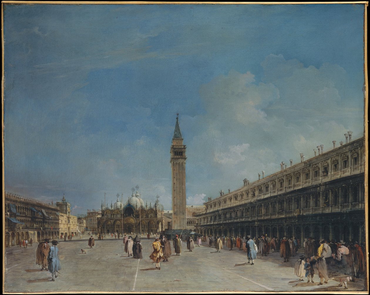 Piazza San Marco door Francesco Guardi
