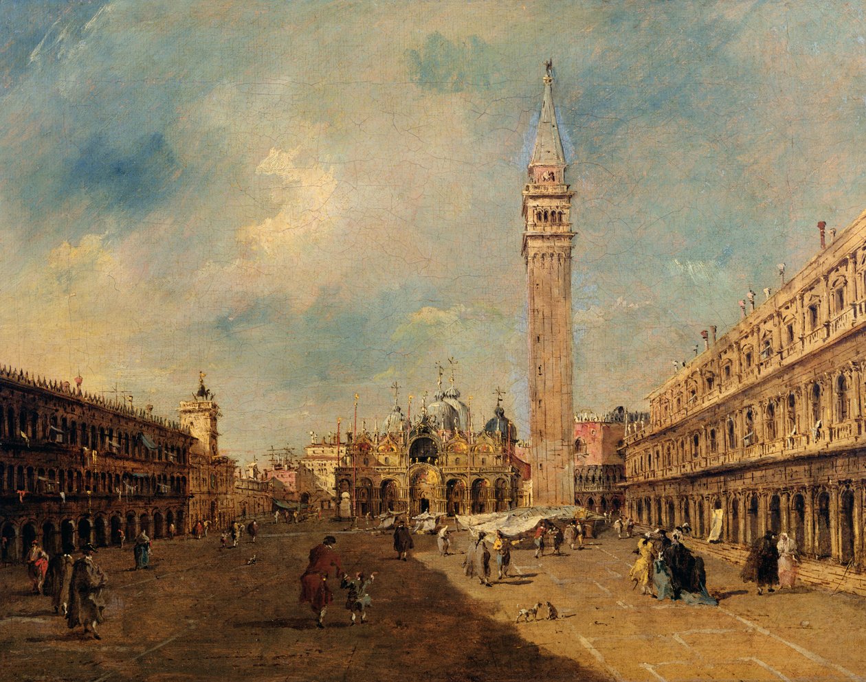Piazza San Marco door Francesco Guardi