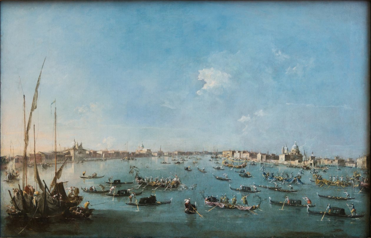 Regatta op het Giudecca-kanaal door Francesco Guardi