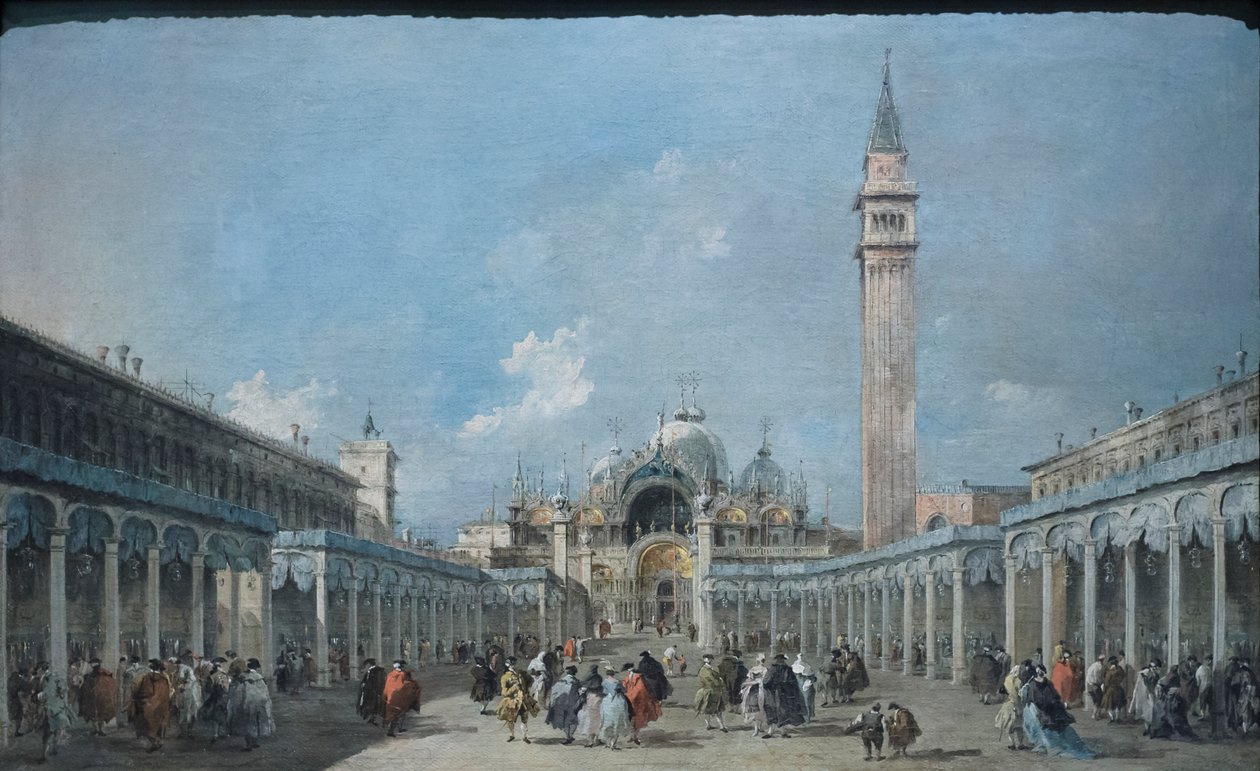 Het feest van de Hemelvaart op het Piazza San Marco, c.1775 door Francesco Guardi