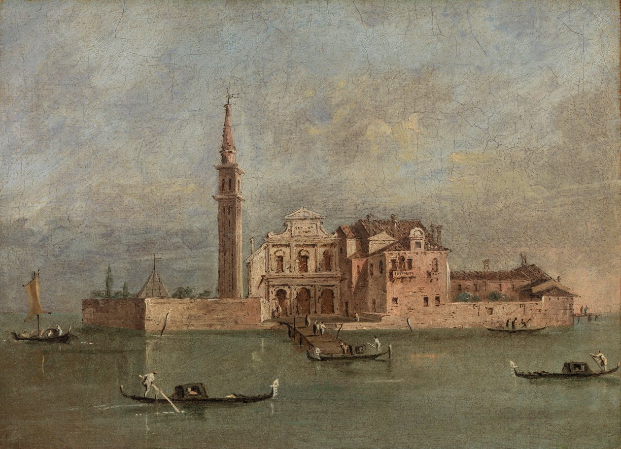 Venetiaanse Kerk door Francesco Guardi