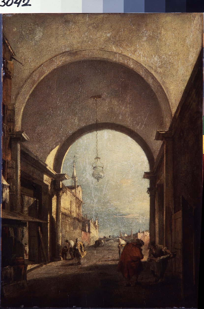 Uitzicht op Venetië door Francesco Guardi