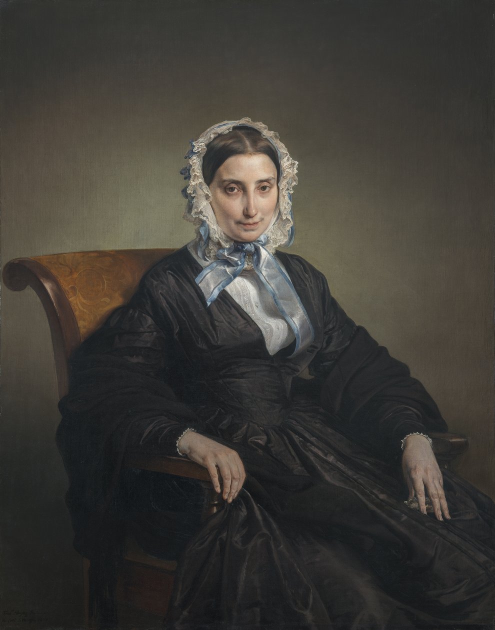 Portret van Teresa Manzoni Borri Stampa door Francesco Hayez