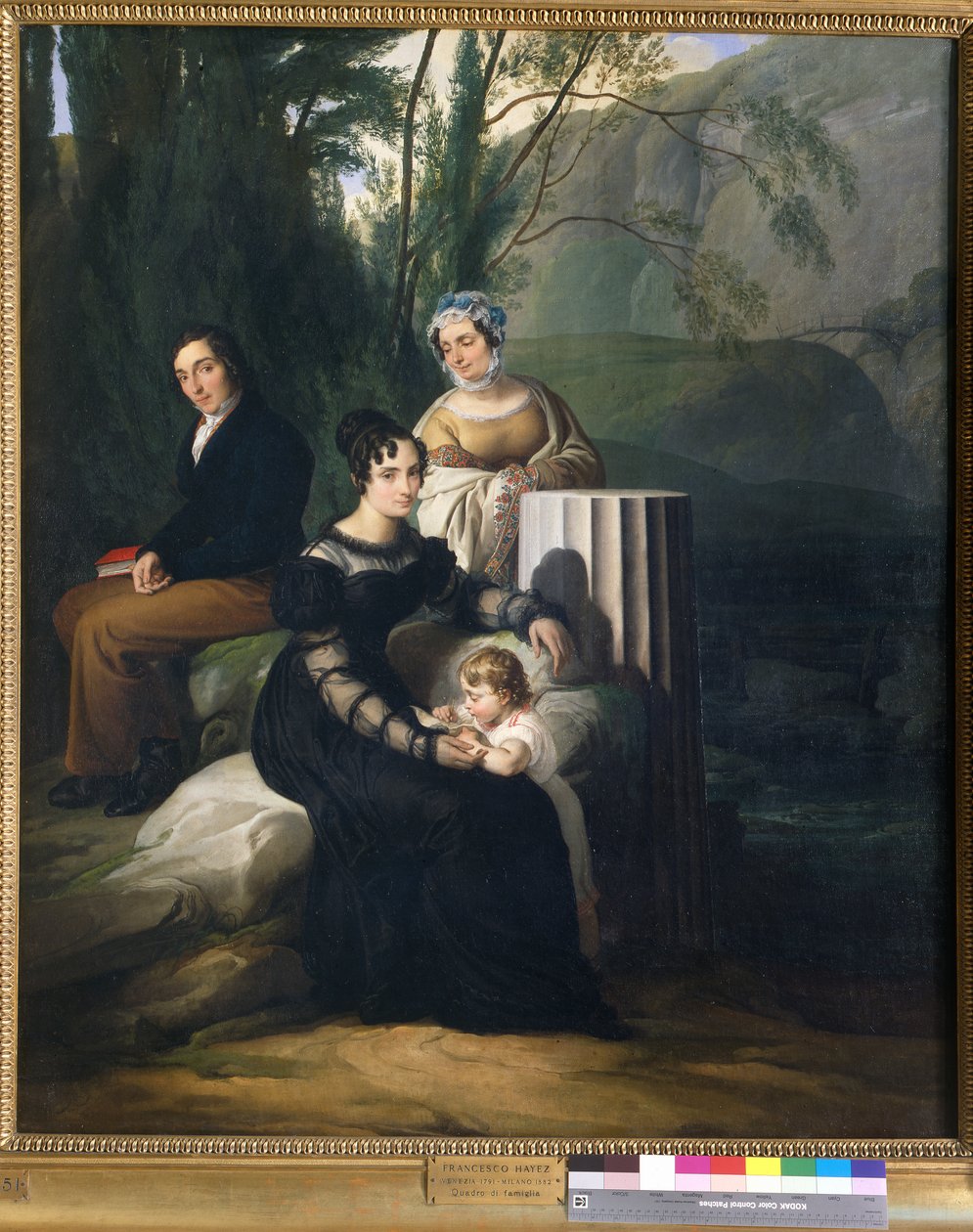 Portret van de familie Borri Stampa door Francesco Hayez