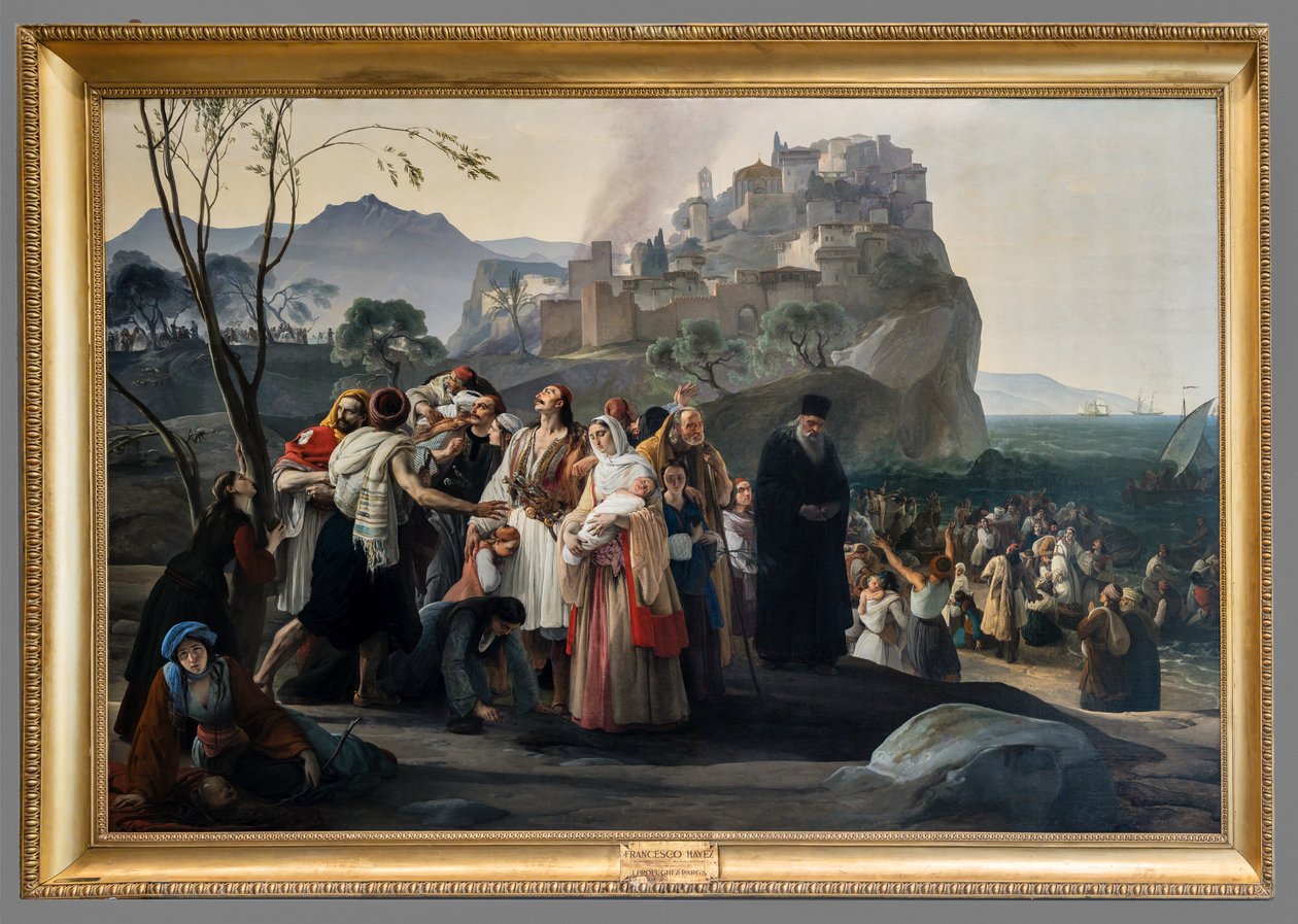 De Vluchtelingen van Parha door Francesco Hayez