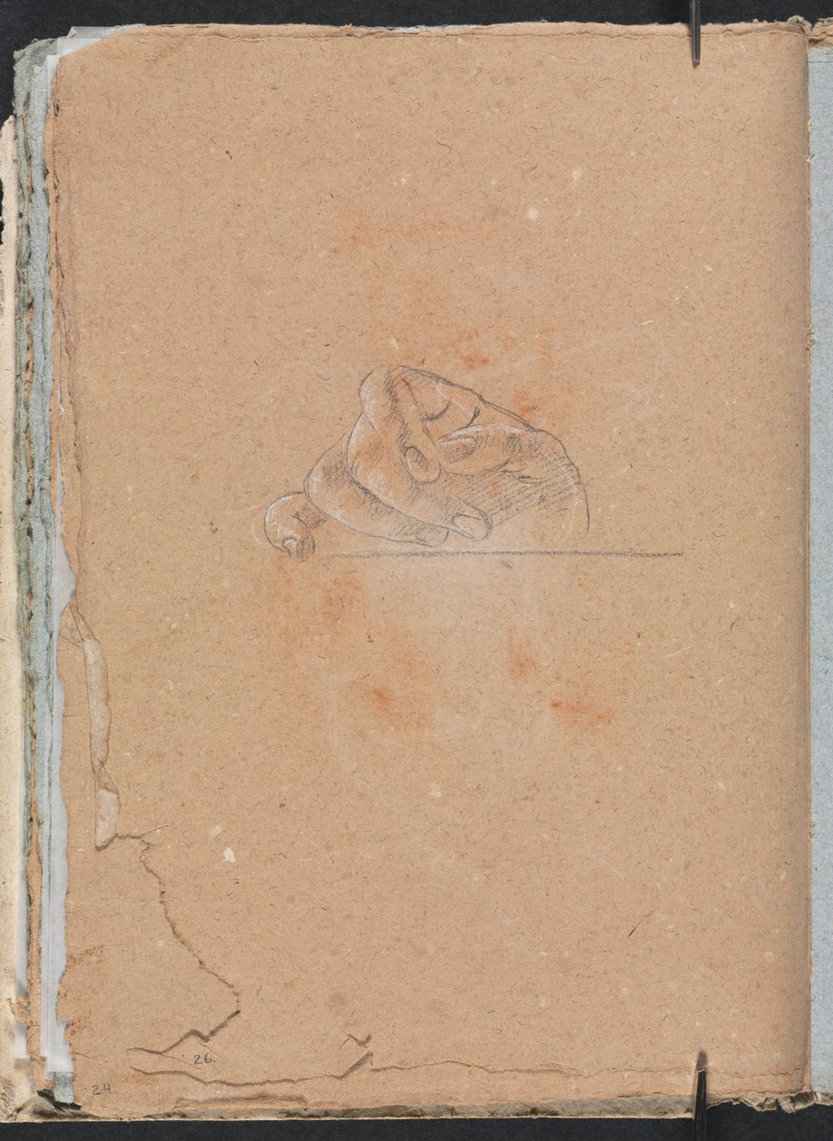 Verona Schetsboek: Rechterhand (pagina 26) door Francesco Lorenzi