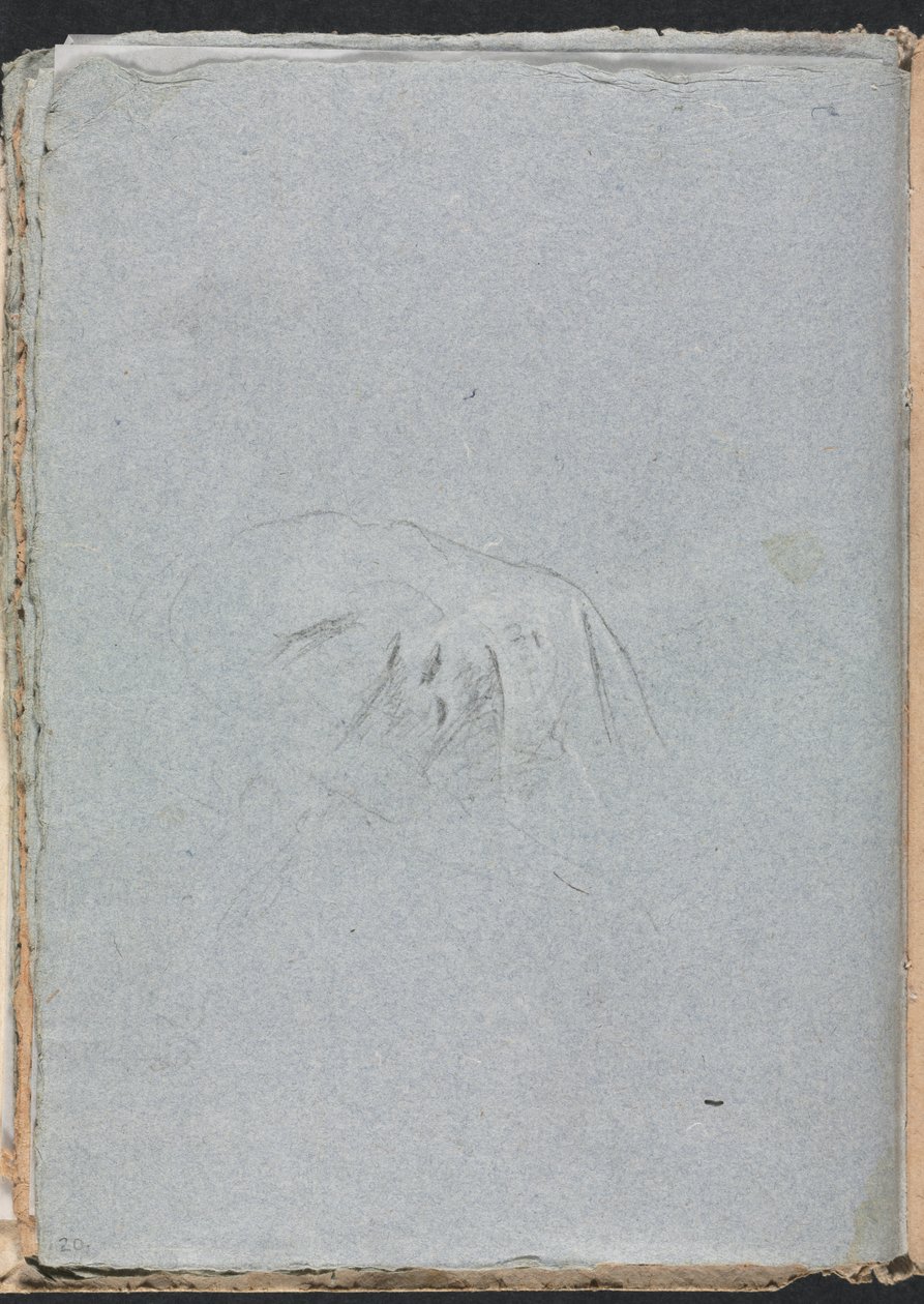 Verona Schetsboek: Draperie pagina 20, 1760 door Francesco Lorenzi