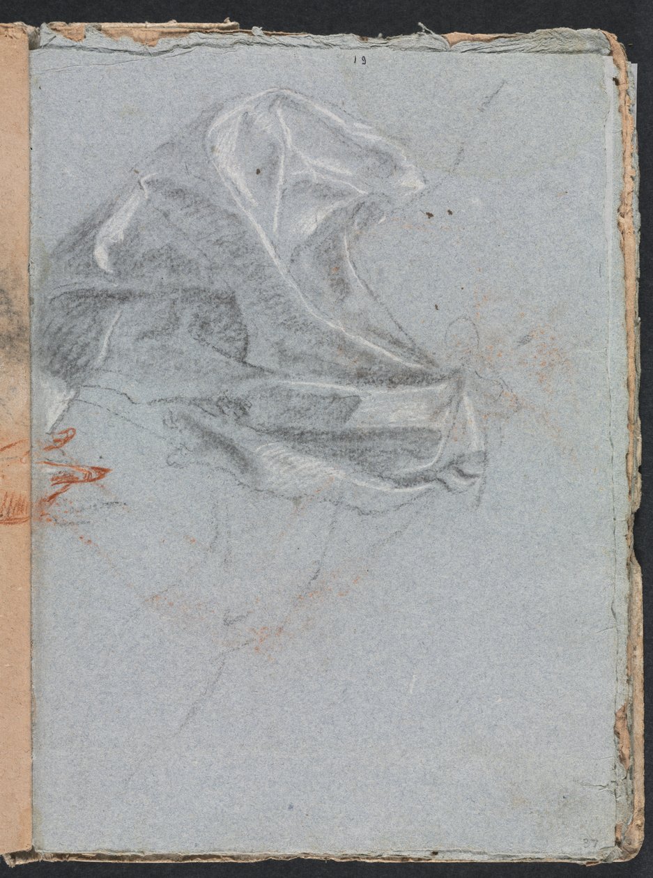 Verona Schetsboek: Draperiestudie (pagina 37) door Francesco Lorenzi