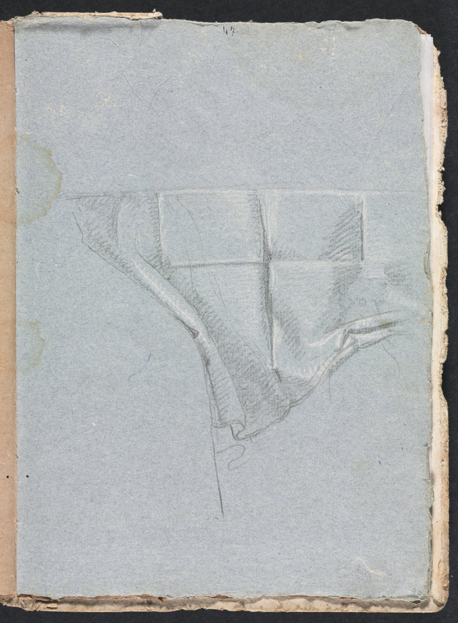 Verona schetsboek: Draperiestudie, pagina 93 door Francesco Lorenzi