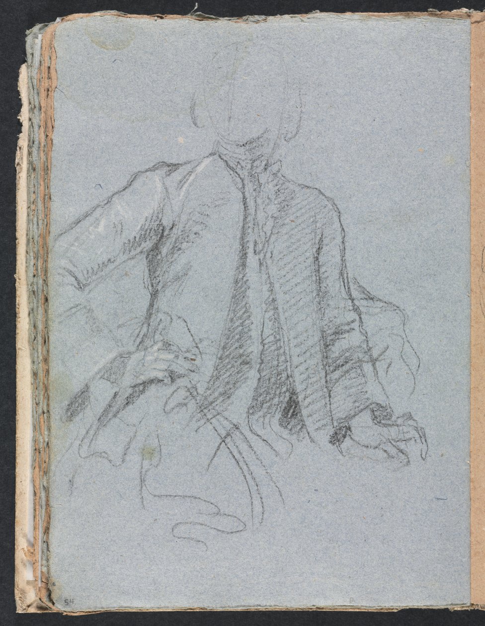 Verona Schetsboek: Heer (pagina 54) door Francesco Lorenzi