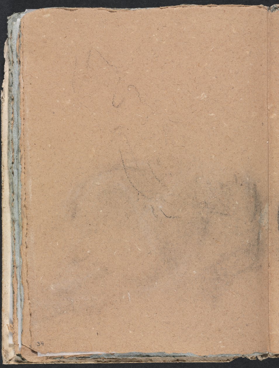 Verona Schetsboek: Onleesbare vorm pagina 34, 1760 door Francesco Lorenzi