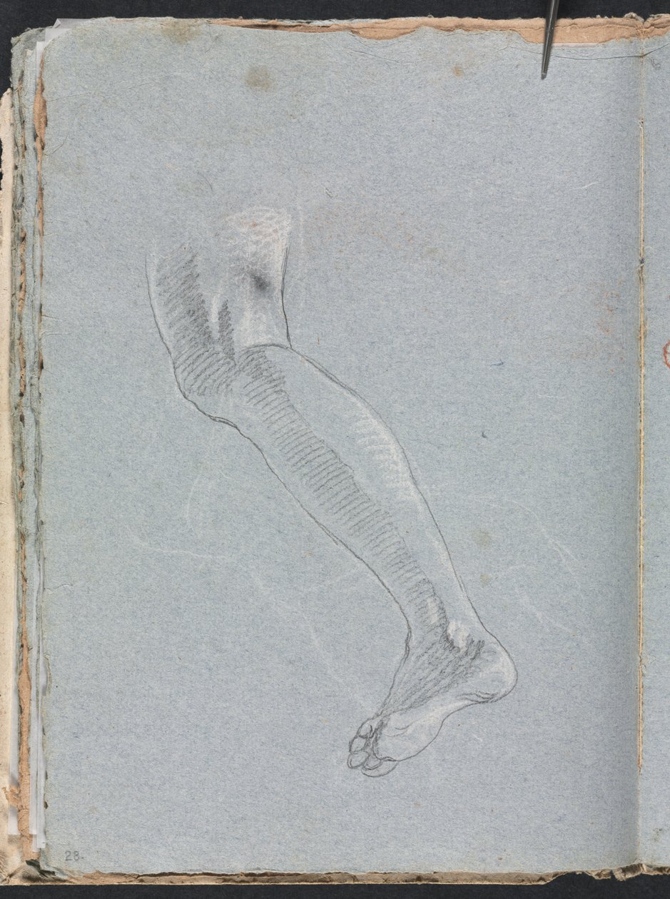 Verona Schetsboek: Linkerbeen (pagina 28) door Francesco Lorenzi