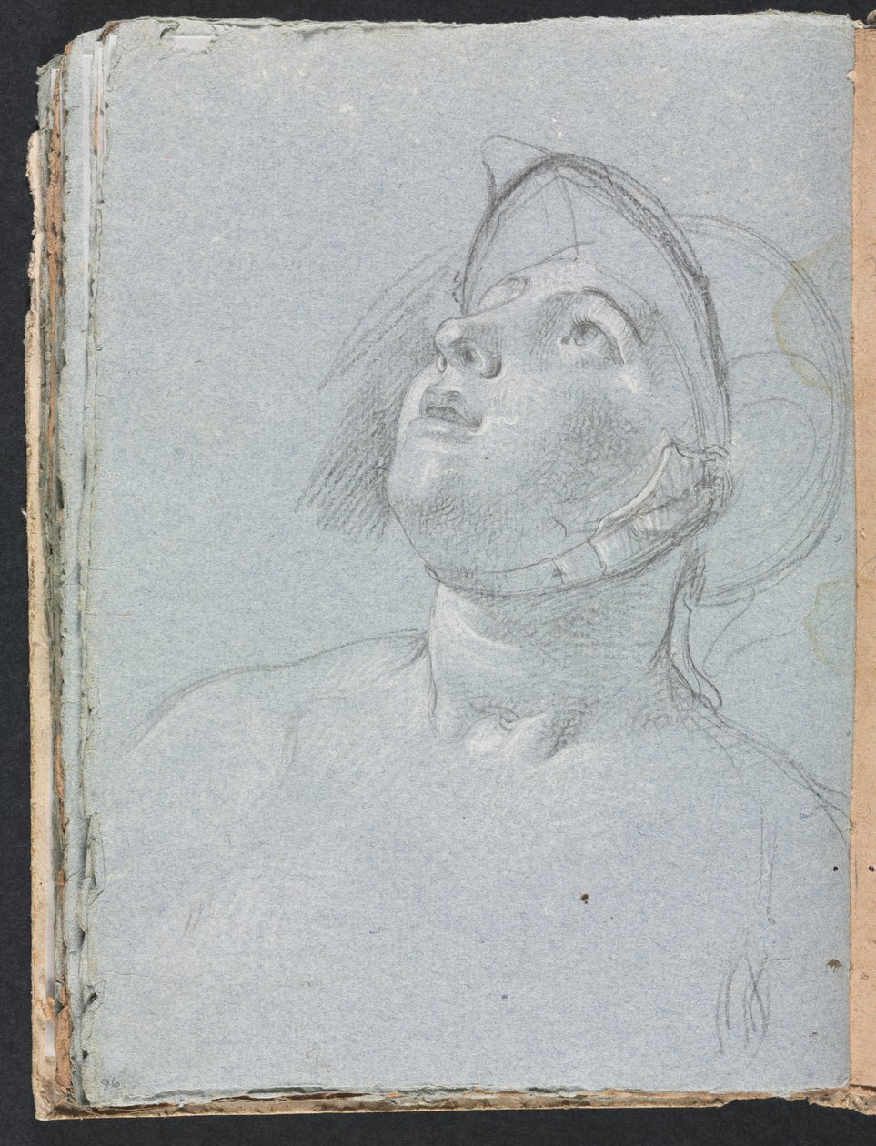 Verona schetsboek: Soldaat pagina 96, 1760 door Francesco Lorenzi
