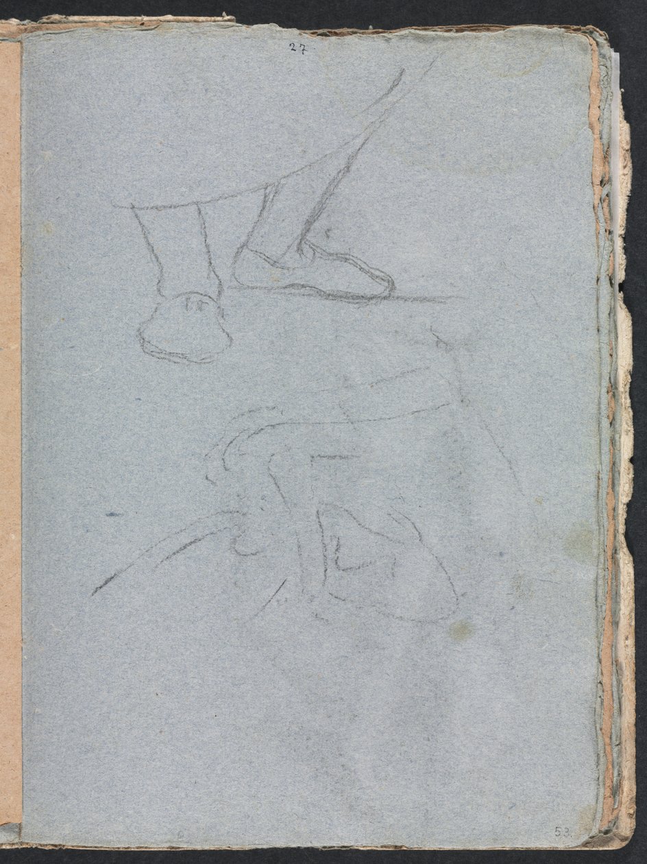 Verona Schetsboek: Studie van voeten pagina 53, 1760 door Francesco Lorenzi