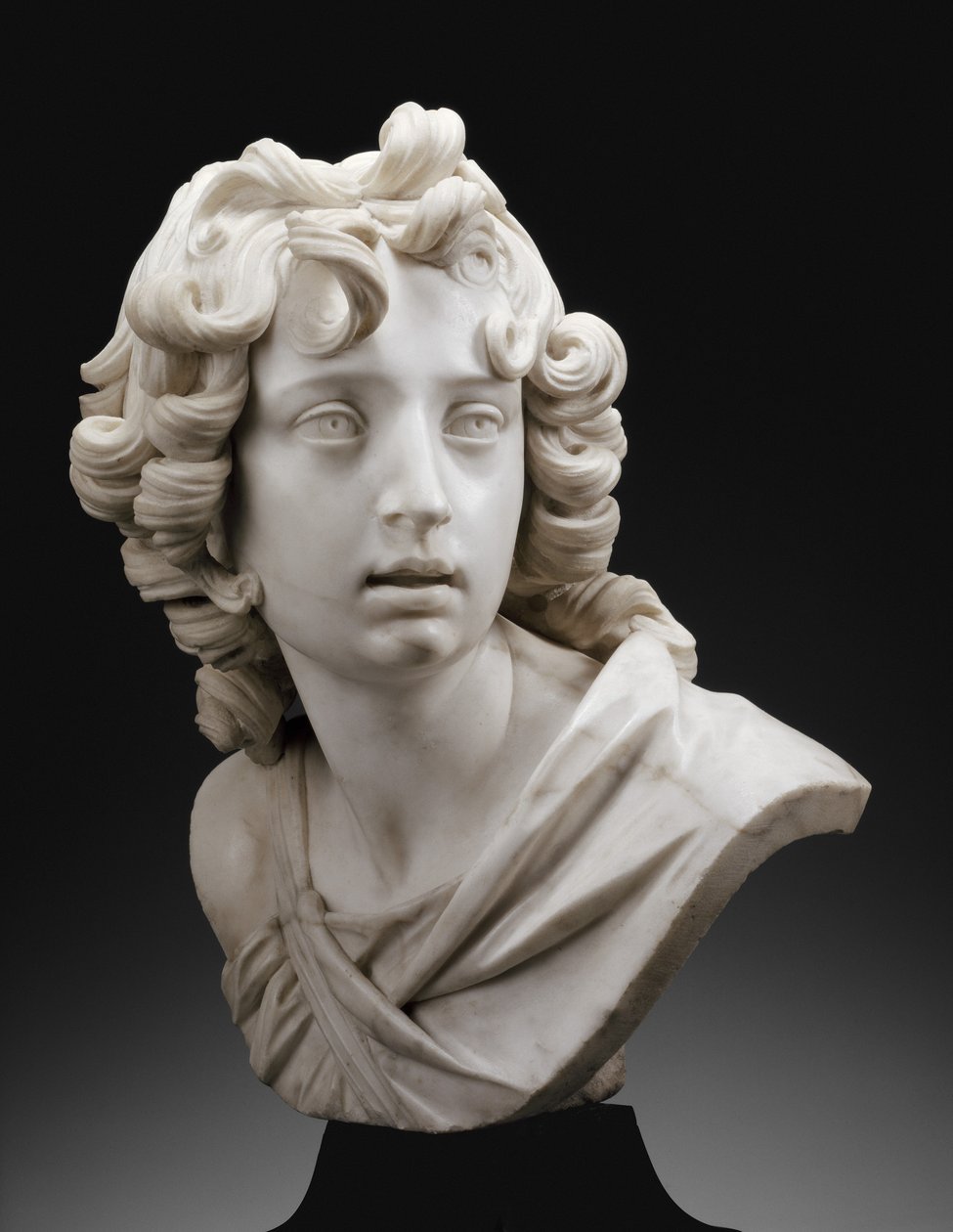 Buste van een jongeling, mogelijk Sint Jan de Doper, 1630-40 door Francesco Mochi