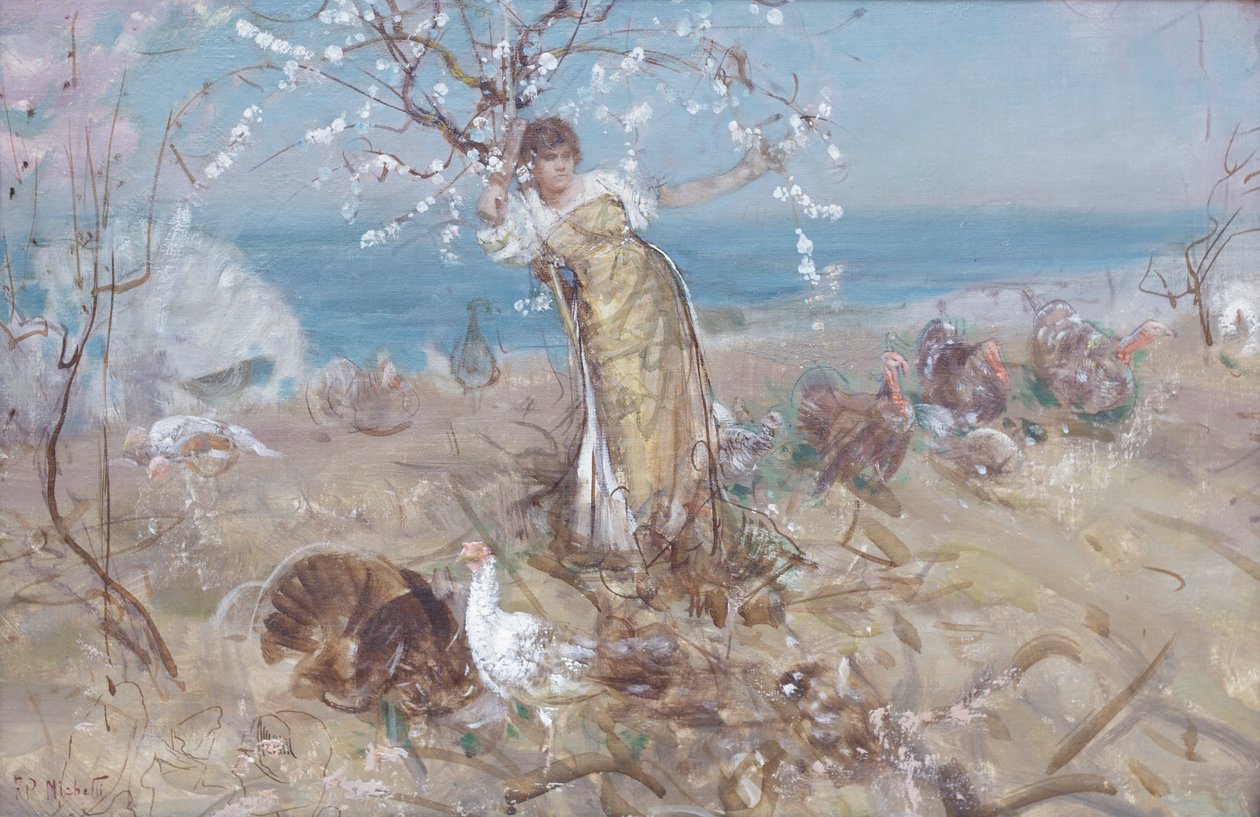 In de vreugde van de zon door Francesco Paolo Michetti