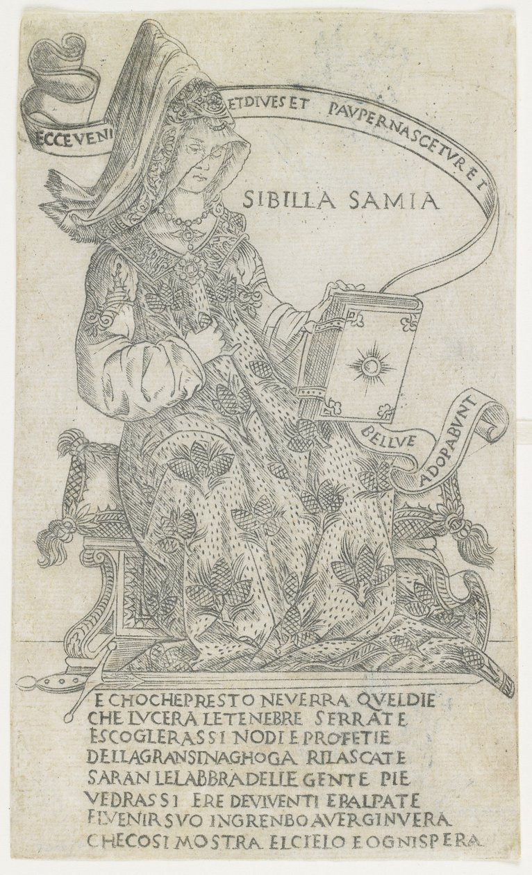 De Samische Sibylle: Brede Manier, 1485-1500 door Francesco Rosselli