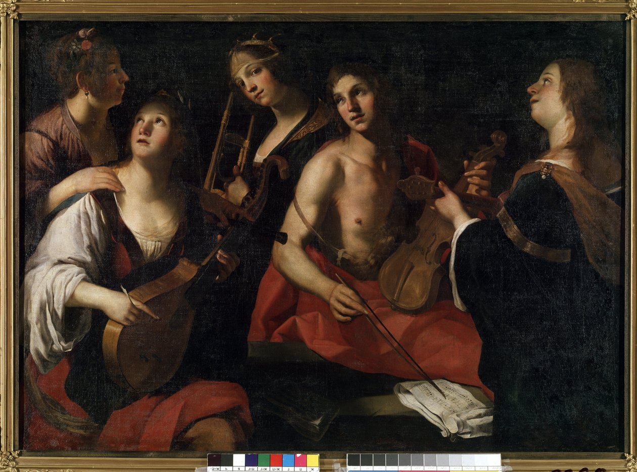 Het concert door Francesco Rustici