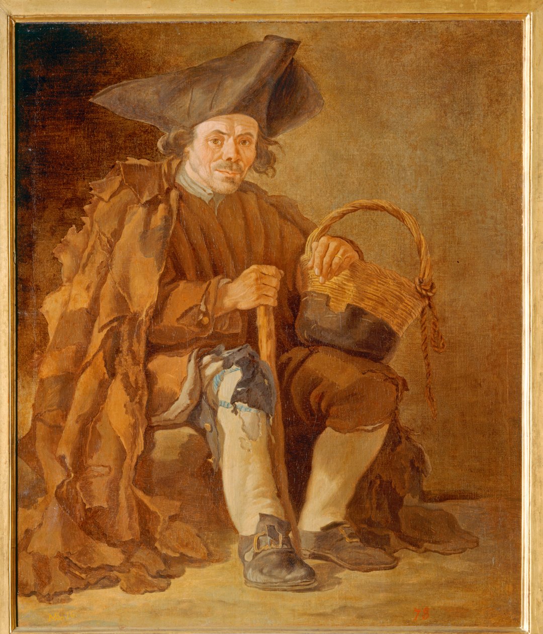 Vieil homme au chapeau - Arme man met hoed ... door Francesco Sasso