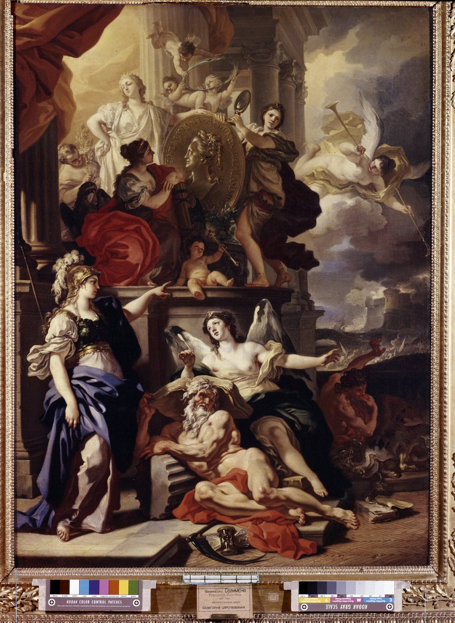 Allegorie van het bewind (detail) door Francesco Solimena