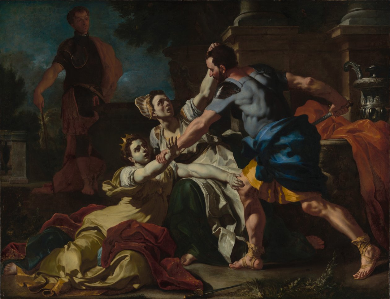 De dood van Messalina door Francesco Solimena