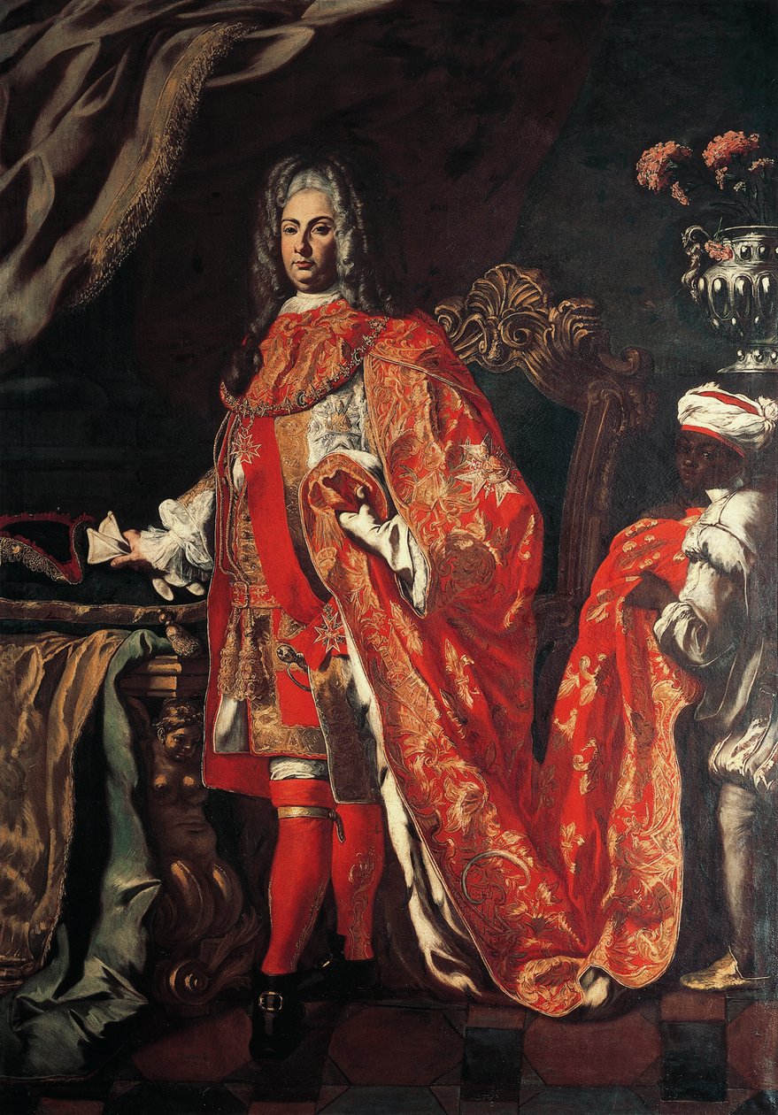 Portret van Marzio Carafa, hertog van Maddaloni, door Francesco Solimena (1647-1747) door Francesco Solimena