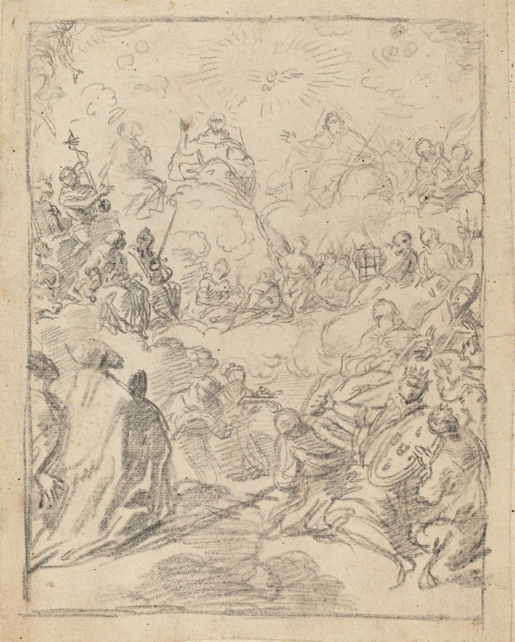 De Triomf van de Drie-eenheid (De Gloria) door Francesco Solimena
