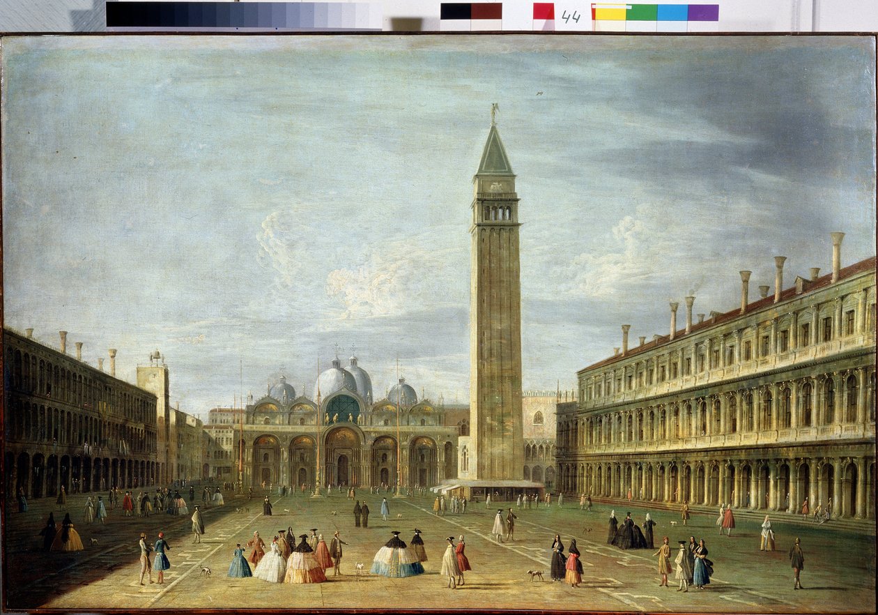 Het San Marcoplein in Venetië door Francesco Tironi