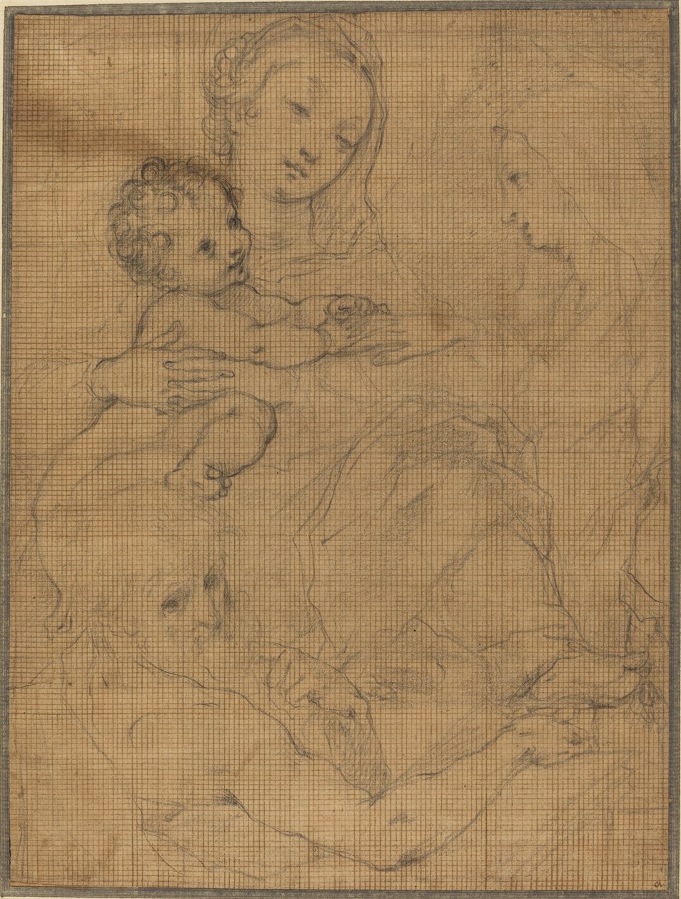 Mystieke huwelijk van Sint-Catharina met Sint-Jerome door Francesco Vanni