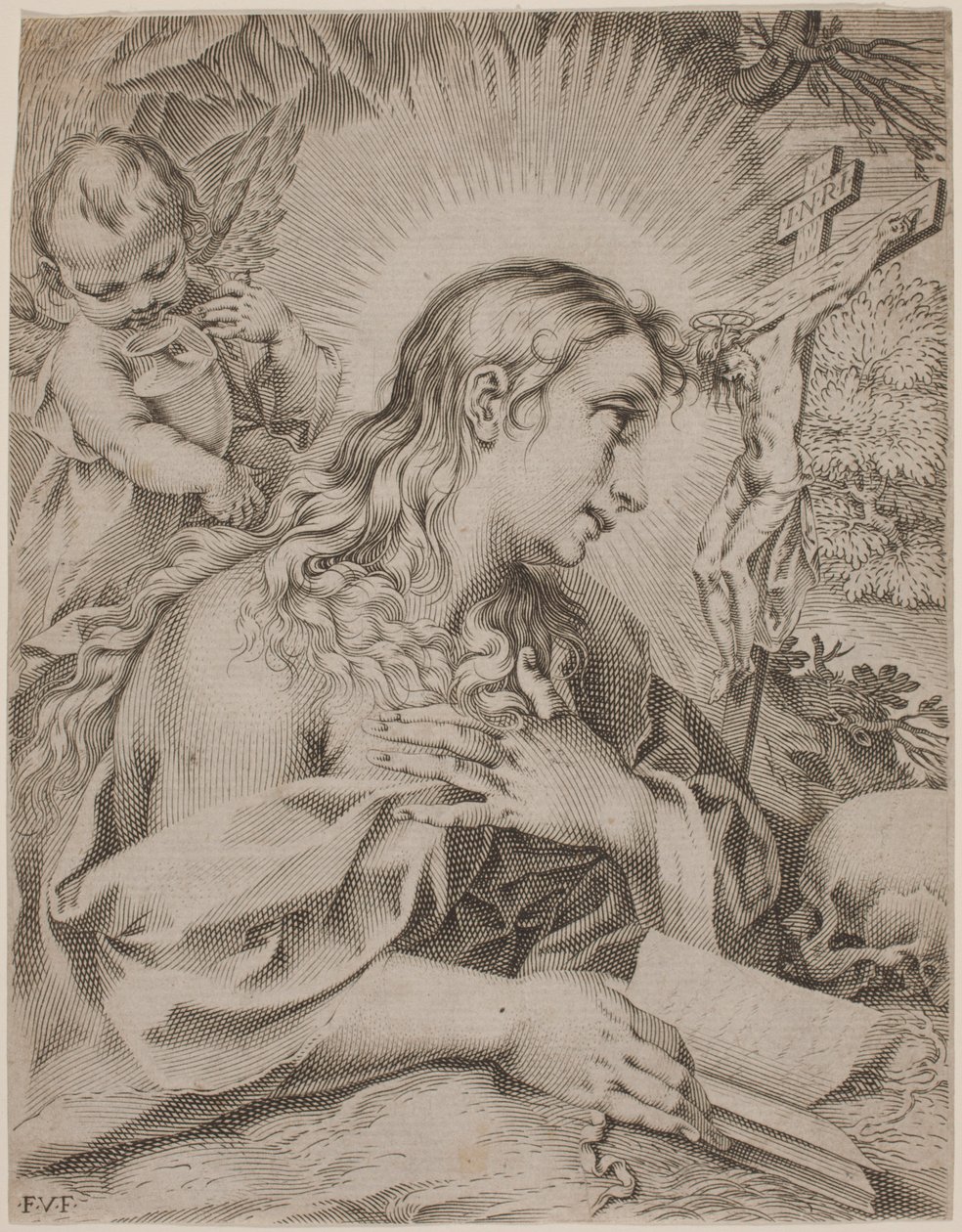 De berouwvolle Magdalena door Francesco Vanni