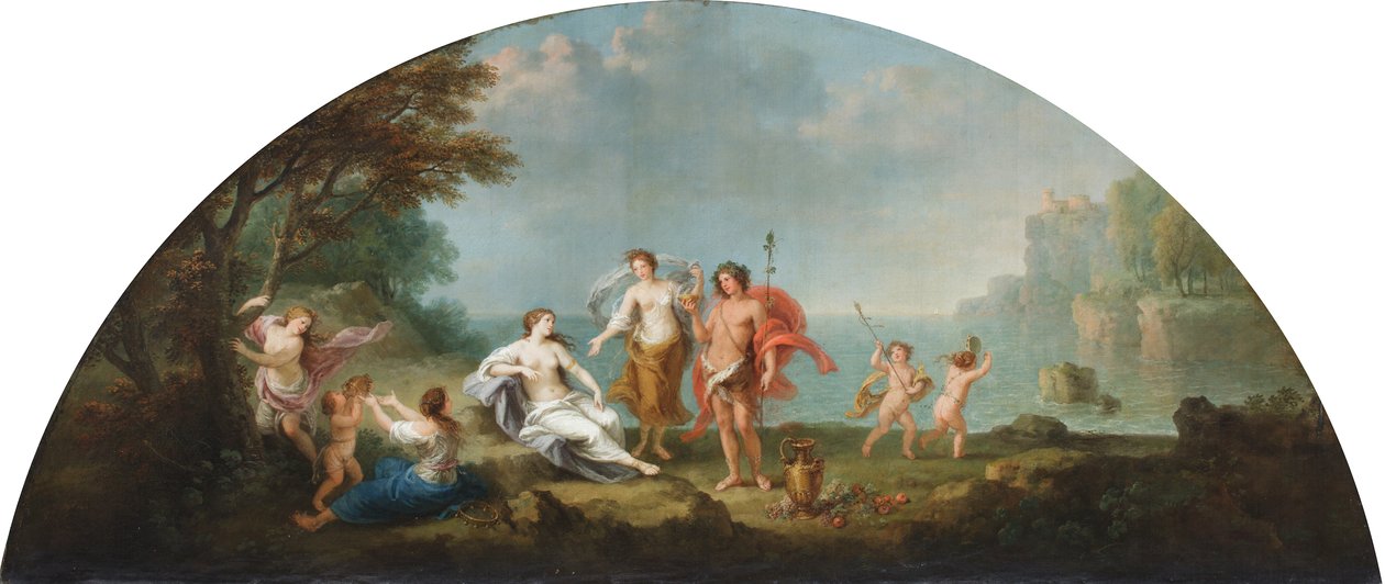 Een Bacchus en Ariadne door Francesco Zuccarelli