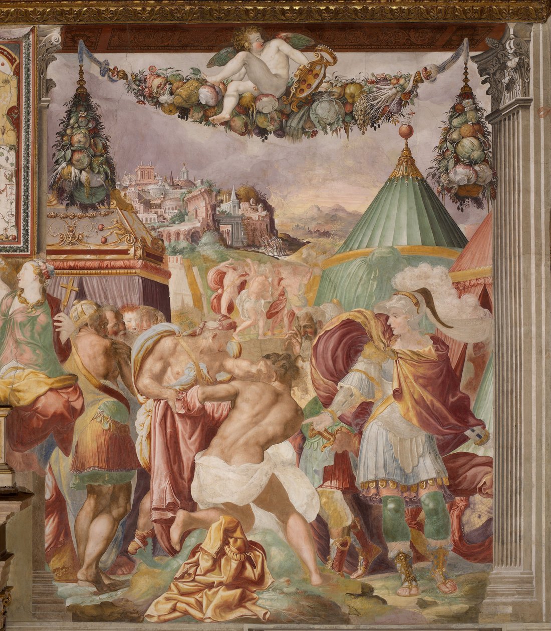 De straf van de verraderlijke schoolmeester van Falerii, ca. 1544 door Francesco de Rossi